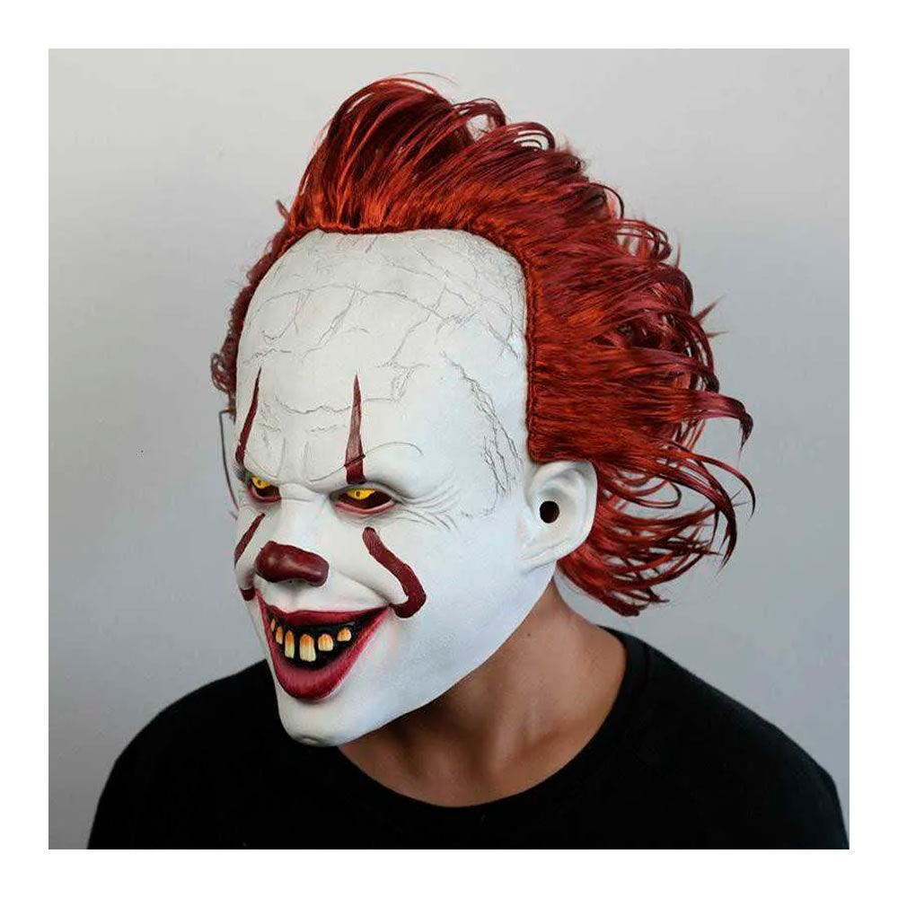 Máscara IT Pennywise Terrorífico Payaso Diabólico para Halloween y Cosplay